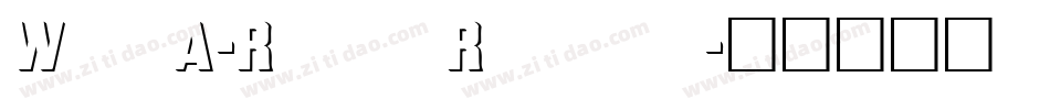 WhatA-Relief Regular字体转换